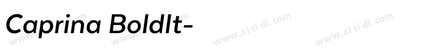 Caprina BoldIt字体转换